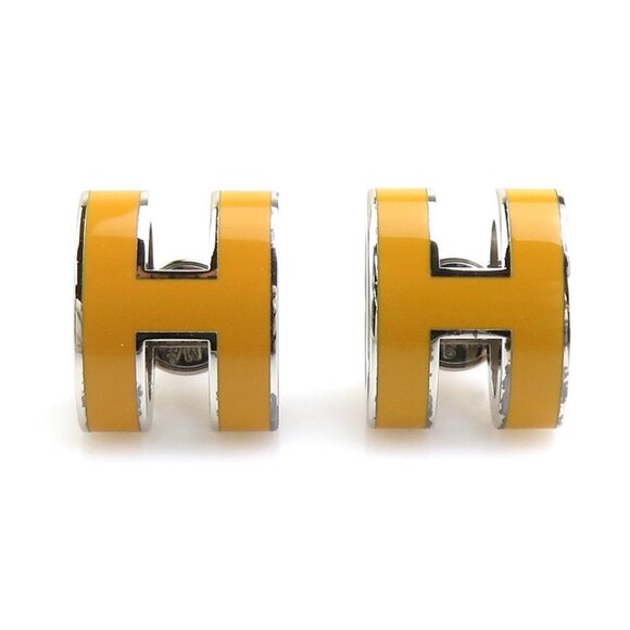 HERMES Yellow Earrings - Picture 1 of 5